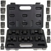 Nasadki Udarowe 1/2  Zestaw 10-24mm Cr-Mo Pneumat Elektryk 13el Walizka
