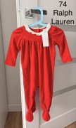 Body welurowe czerwone nowe dla dziewczynki Ralph Lauren 74 9 msc