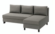 Sofa ÄLVDALEN 3os z szezlongiem rozkładana ze schowkiem 5 poduszek