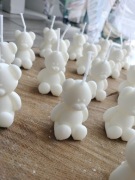 Świeczka sojowa mini miś upominek dla gości 