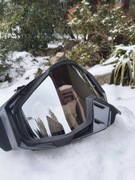 Gogle narciarskie, snowboardowe, męskie damskie dziecięce, czarne filtr UV