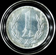 1 ZŁOTY 1974, z.m., PRL, nominał, stempel zwykły
