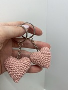 Serduszko Szydełkowe, brelok, zawieszka, pamiątka, prezent