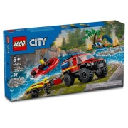 Lego 60412 City Terenowy wóz strażacki z łodzią ratunkową