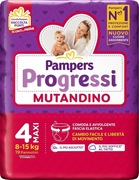 Pampers Progressi Majtki & Fit Prime Maxi, 76 Pieluchy, Rozmiar 4 (8-15 kg)