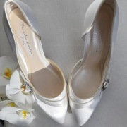 Satynowe czółenka ślubne Paradox London r.38 białe