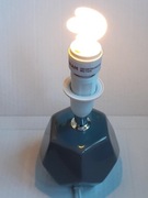 CERAMICZNA LAMPKA NOCNA  SZARA KOSTKA 