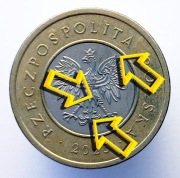 2 ZŁOTE 2025 MONETA [nr 158] DESTRUKT - NADLEWKI NA ORLE