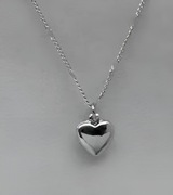Naszyjnik z sercem srebrny łańcuszek 