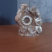 Zegar biurkowy Lorenzi Argenti - wyprodukowany we Włoszech z lat 80.