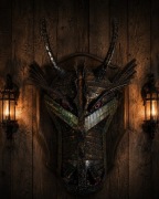 Rzeźba Smoczej Głowy z Metalu – Rękodzieło | Industrial Fantasy Art