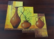 Obraz Tryptyk ręcznie malowany martwa natura 