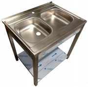 Zlew Gastronomiczny zlewozmywak Gastronomiczny 80x60x85+półka ostatnia szt