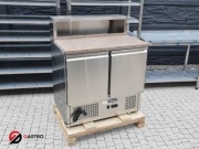 Stół chłodniczy do pizzy z nadstawką i blatem granitowym 900x700x1082 mm