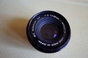 Obiektyw Minolta MD 50/f2 z przejścówką do Sony E (full frame/Apsc)