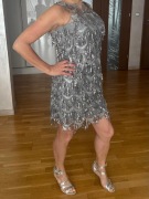 Sukienka nowa Silver Balowa Weselna