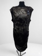 GUESS BELINDA sukienka bodycon mini leopard brązowa L 44 W3BK47KBXP0