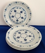 PORCELANA COLDITZ INGLASUR WZÓR SŁOMKOWY TALERZE DESEROWE