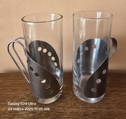 2szt. Szklanki do herbaty w prowansalskim stylu farmhaus wiejskim. 