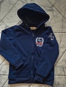 GRANATOWA bluza z kapturem dla chłopca/dziewczynki roz 140