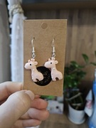 Kolczyki żyrafa z żyrafami 