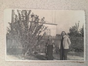 „Stare zdjęcia PRL dom ogród retro vintage fotografia lata 60 Orion zestaw