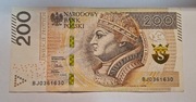 200 zł nr BJ0361630,30 marca 2015 r.Stan zdjęcia.Radar