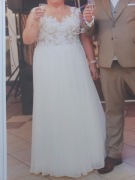 Suknia sukienka ślubna plus size 46 48 50