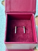 Kolczyki srebro plus złoto 925 375