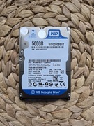 Dysk HDD 500 GB 2,5" SATA WD SCORPIO BLUE