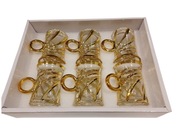 Eleganckie szklanki do herbaty i espresso – Złote zdobienia – Prezent