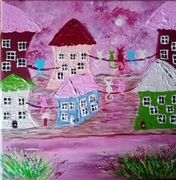 "Wieczorową porą" NOWY, akryl, płótno