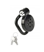 Mały lekki czarny płaski pas cnoty chastity cage 5 oringów 