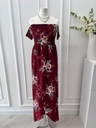 Sukienka asymetryczna w kwiaty 38 M