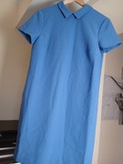 Sukienka damska niebieska krótki rękaw z kołnierzykiem top secret r.40