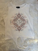 biały, wiązany na dole top bez rękawów w stylu boho marki Reserved M