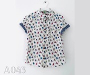 Koszula z krótkim rękawem John Lewis 9lat 134cm 100%bawełna owady A043