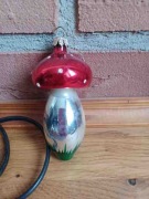 Stare bombki choinkowe PRL grzybek