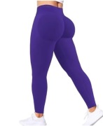 Bezszwowe spodnie damskie do jogi z wysoką talią fitness