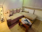 Sprzedam narożnik z funkcją spania, beżowy, zadbany