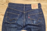 Jeansy Męskie LEVI'S 501 Original Fit W32 L30 Niebieskie
