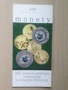 folder NBP 400. rocznica polskiego osadnictwa w Ameryce 2008 