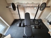 PROFESJONALNA Ławka treningowa MEGA SOLIDNA, regulowane stojaki