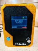 YoRadio - radio internetowe - mikrokontroler ESP32 / czarno pomarańczowe 3D
