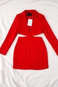 Kaiia blazer dress czerwona sukienka marynarkowa r.40
