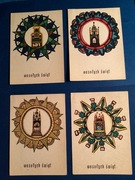 POCZTÓWKI POLSKICH GRAFIKÓW - „ ŚWIĄTECZNE” - 24 szt.