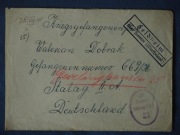 STALAG VI A 1940  ZWYKŁA KOPERTA- List do obozu ze stemplem prowizorycznym 
