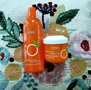 Pomarańczowy zestaw kosmetyków ZIAJA - żel + peeling