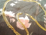 Łańcuszek , łańcuch ,Italy , platerowany 14K zlotem