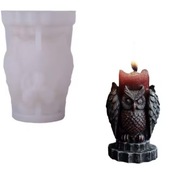 SOWA  Duża forma silikonowa 11.4*7.7 do odlewów Świec Mydła Gipsu 